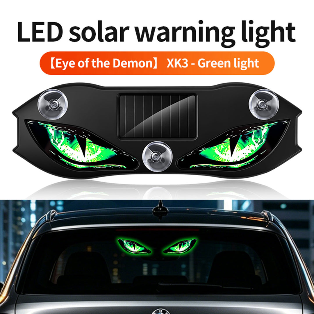 Solar-powered car creative devil eye lights
