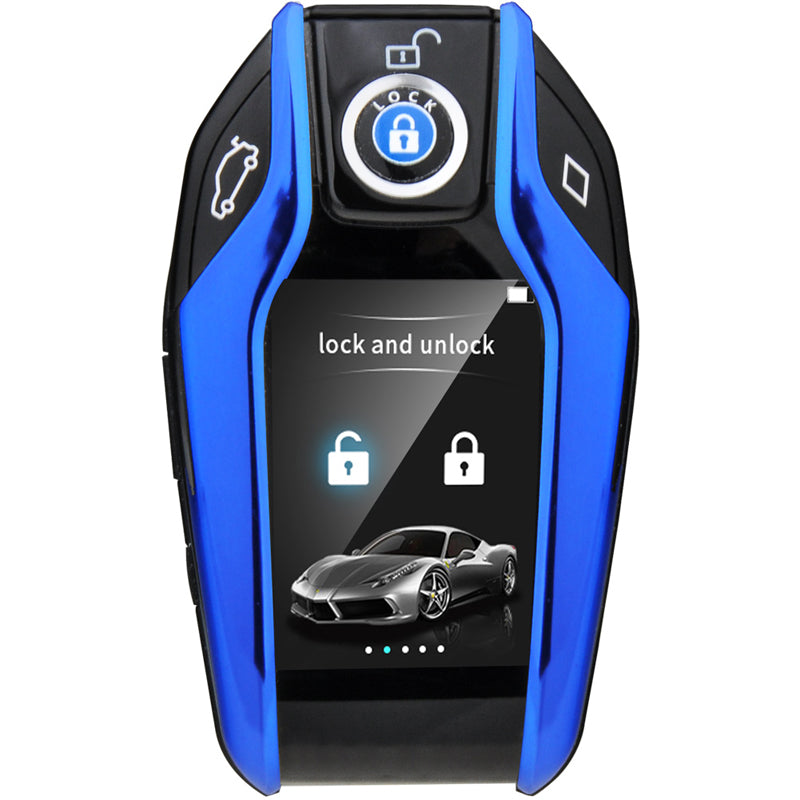 Smart LCD display modified car key