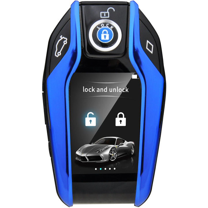 Smart LCD display modified car key