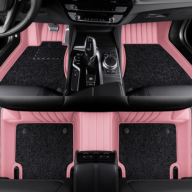 Custom leather starry sky car floor mats