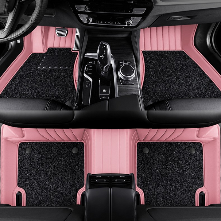 Custom leather starry sky car floor mats