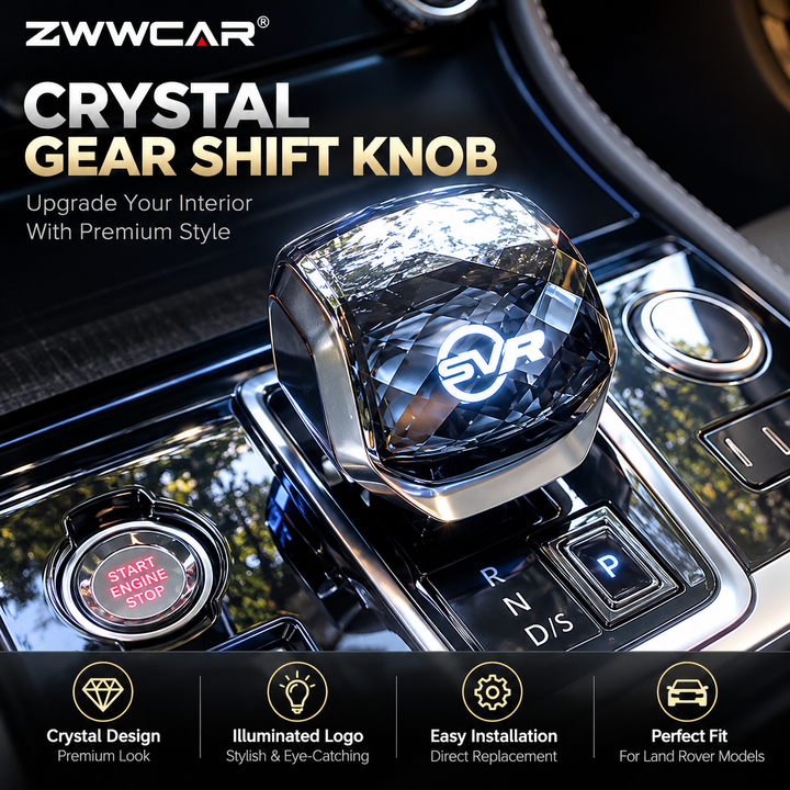 Land Rover Crystal Illuminated Gear Shift Knob