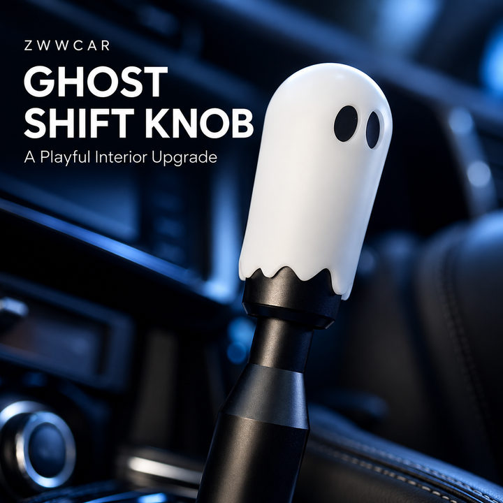 Glow-in-the-Dark Halloween Ghost Gear Shift Knob