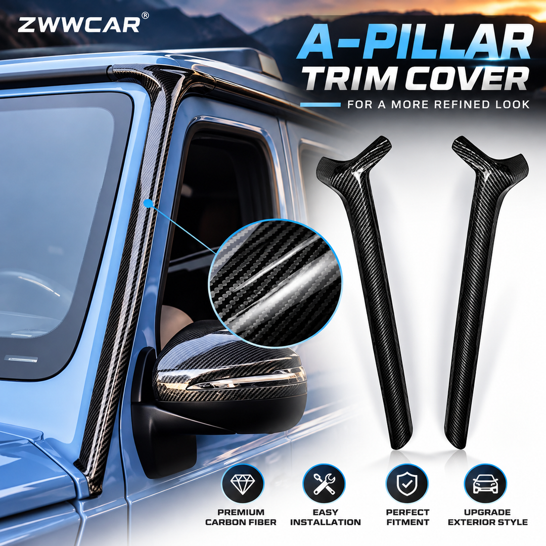 Mercedes-Benz G-Class Dry Carbon Fiber Roof Frame Trim Upgrade