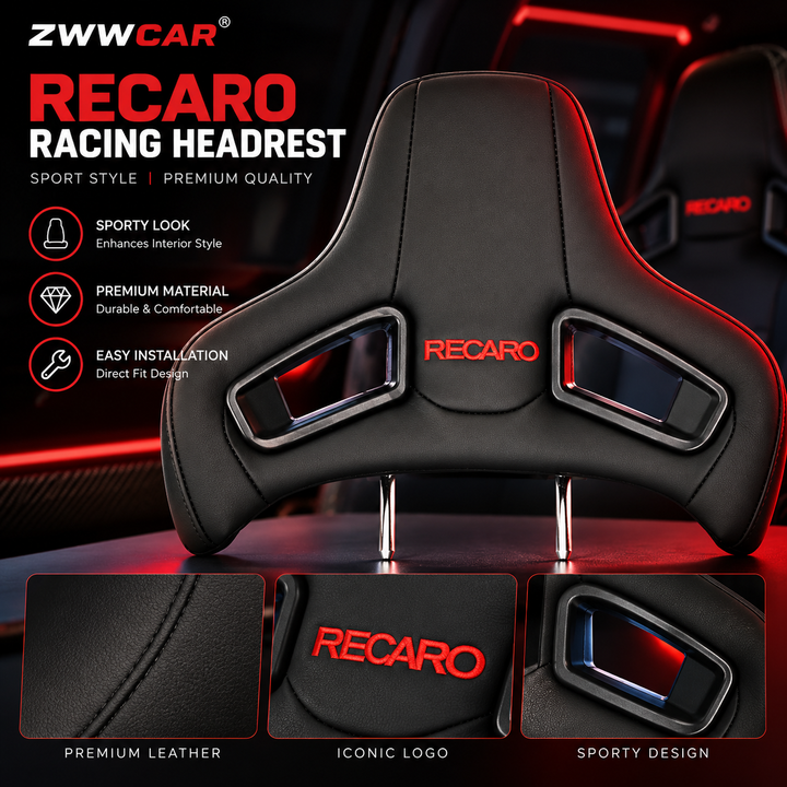 All-new universal racing-style sports headrest for Mercedes-Benz and BMW