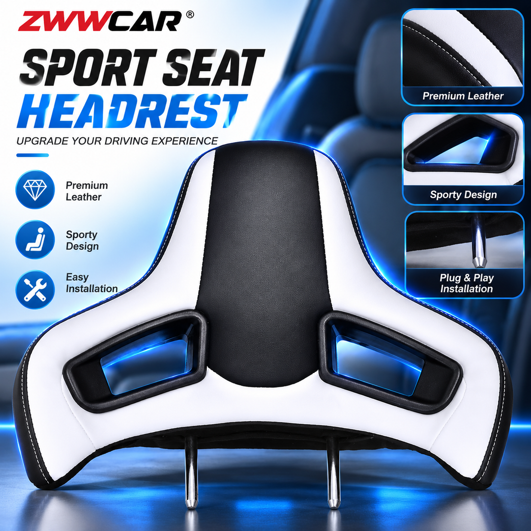 All-new universal racing-style sports headrest for Mercedes-Benz and BMW