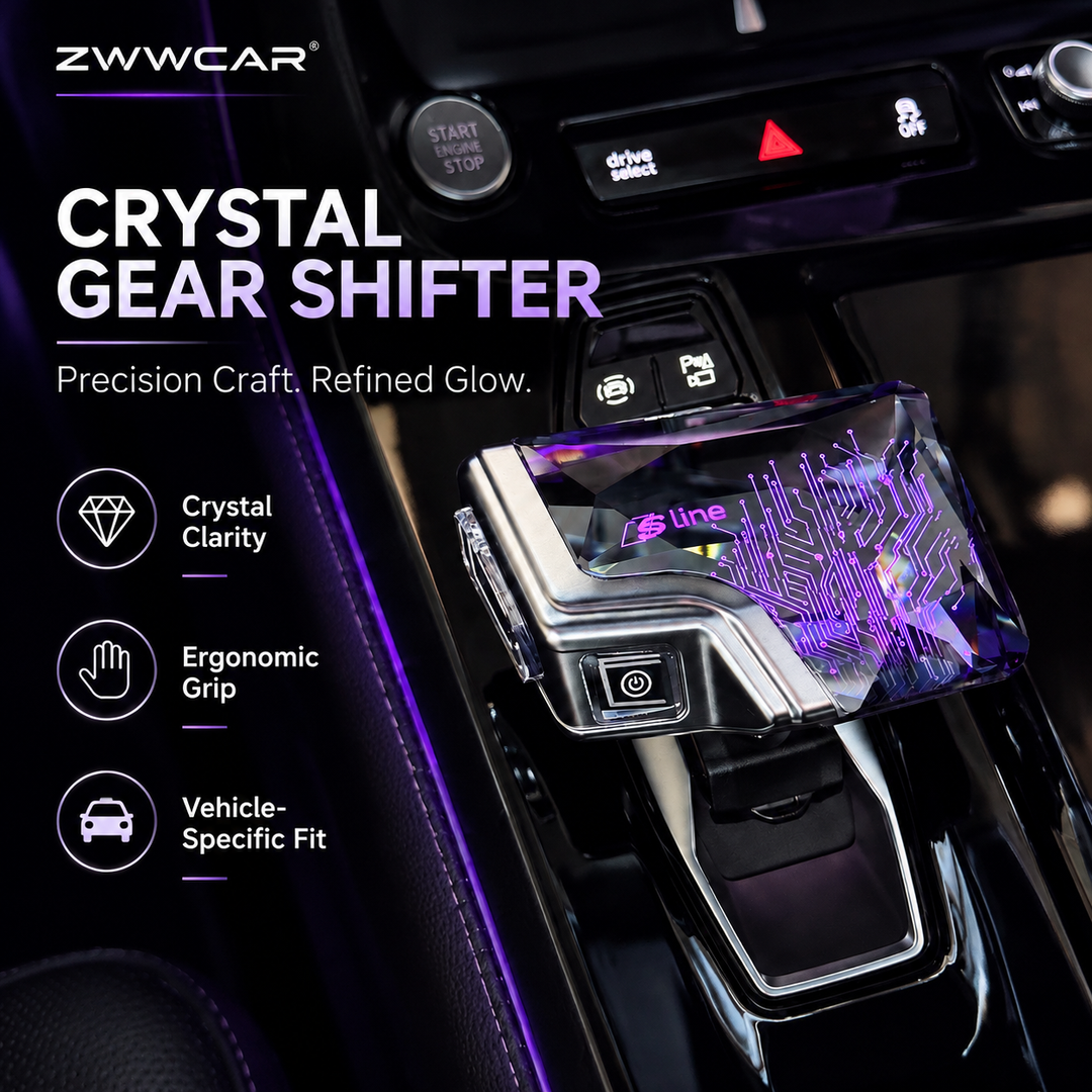 All-new Audi crystal gear selector—illuminated LED gear selector