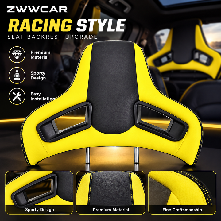 All-new universal racing-style sports headrest for Mercedes-Benz and BMW