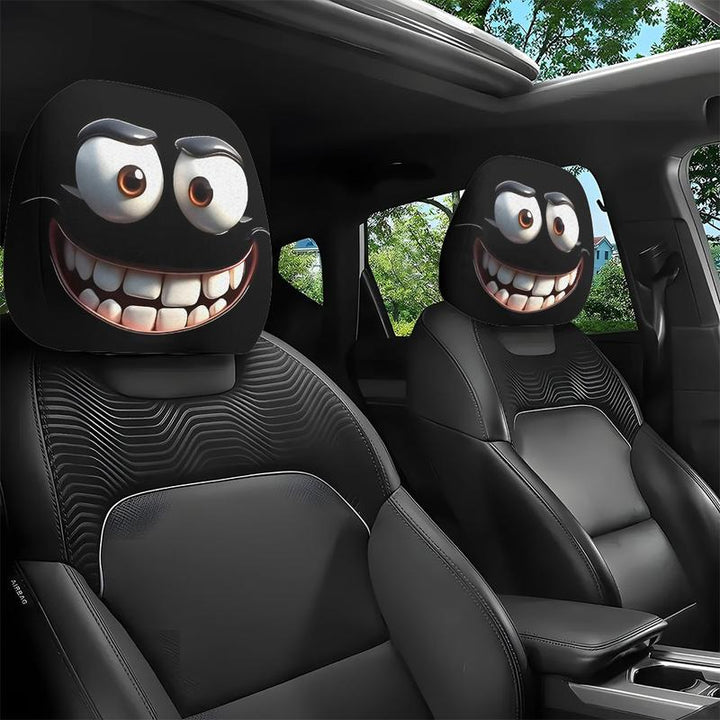 Fun cartoon car headrest covers, universal size