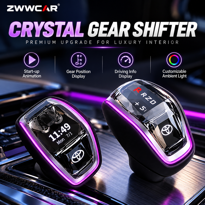 Toyota crystal gear shift knob with LCD display