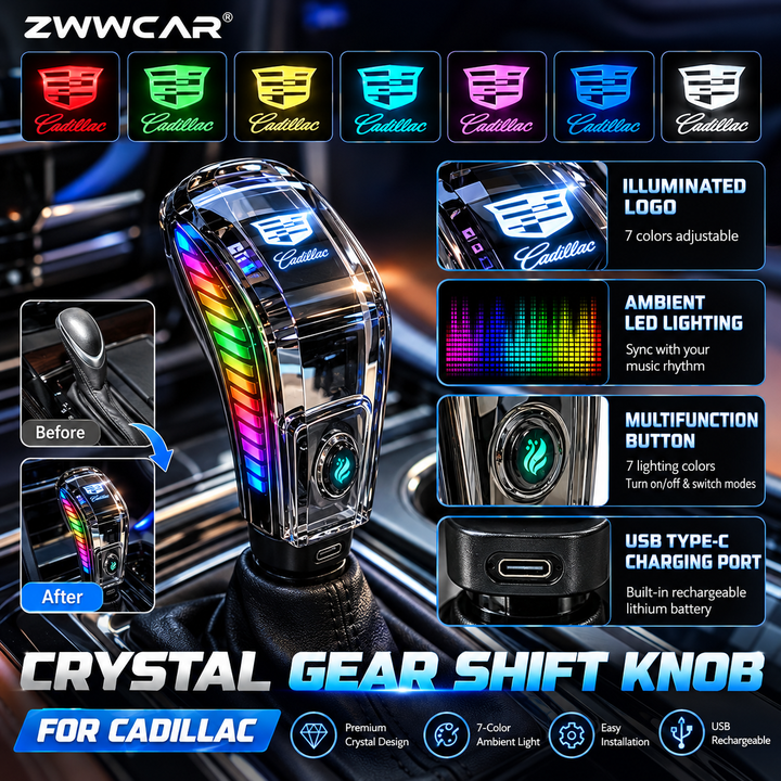 Cadillac Illuminated Crystal Electronic Gear Shifter