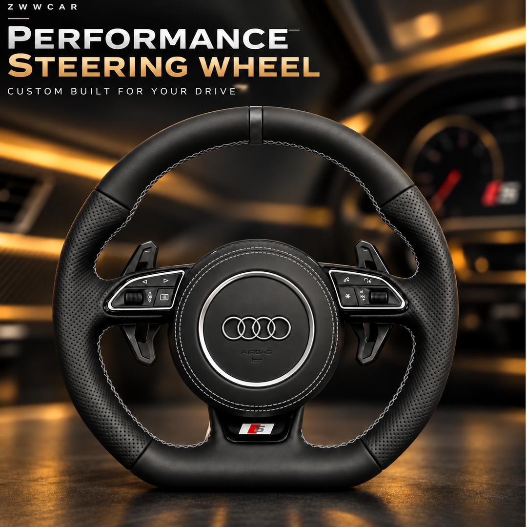 Carbon Fiber RS-Style Steering Wheel — Audi-Specific