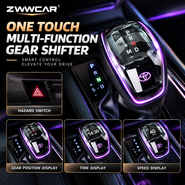 Toyota crystal gear shift knob with LCD display