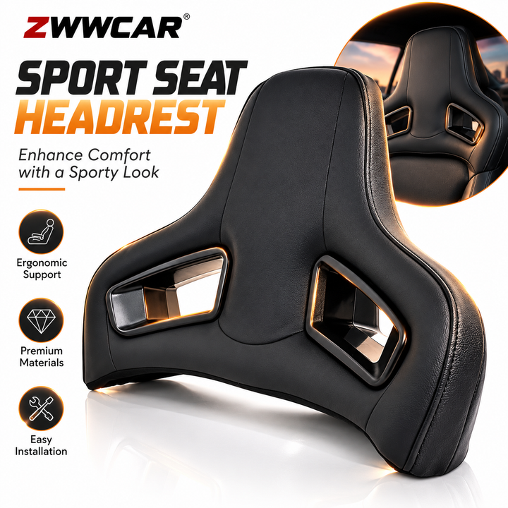 All-new universal racing-style sports headrest for Mercedes-Benz and BMW