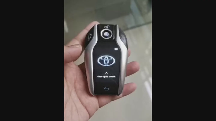 Smart LCD display modified car key