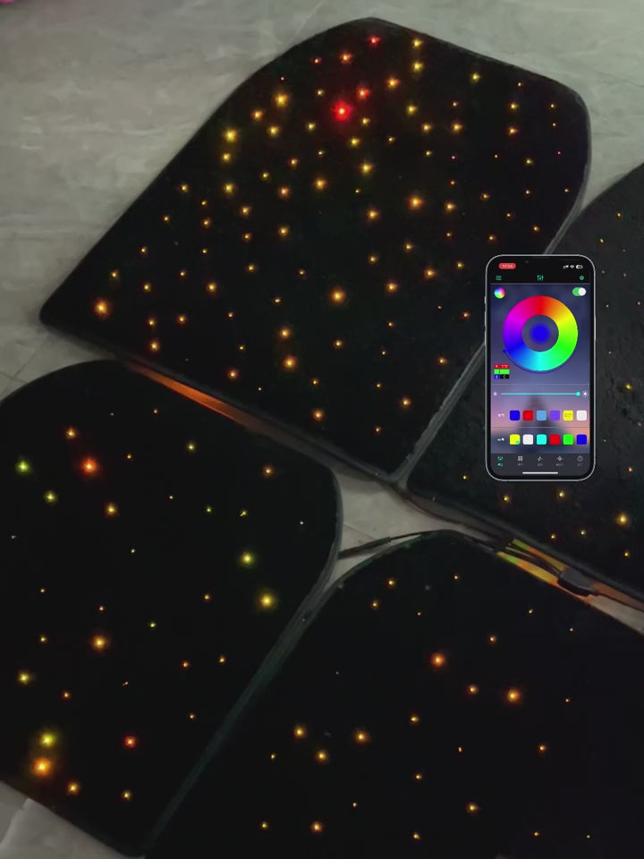 RGB LED Remote Control Waterproof Luminous Foot Pad