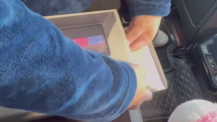 BMW-specific rear seat tablet holder